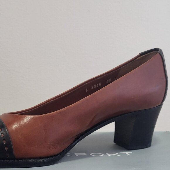 "BRUNO MAGLI "LEATHER, WOMEN'S HEELS (2" Pumps) - BLACK BROWN - Like New - Picture 14 of 14